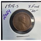 1919-S Lincoln Wheat Cent in Coin Flip