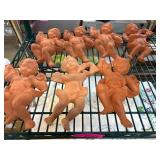 Eight Terracotta Cherub Figurines