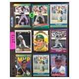 Jose Canseco Baseball Trading Card Collection