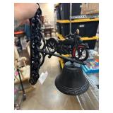 Cast Iron Bell with Motorcycle Design