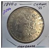 1899-O Morgan Silver Dollar in High Grade