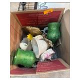 Decorative Items in Cardboard Box