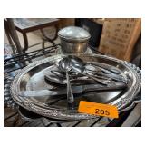 Silver-Tone Tableware Set