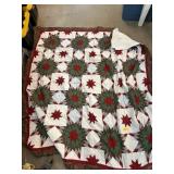 Handcrafted Quilt with Star Pattern Design