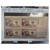 1950 Boy Scouts Commemorative Plate Block