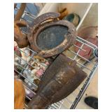 Rustic Cast Iron Iron and Horseshoe Set