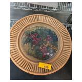 Handcrafted Ceramic Plate with Floral Design