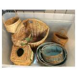 Wicker and Metal Baskets