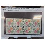 US #1737 Mint NH 1978 Rose Issue Block of 8