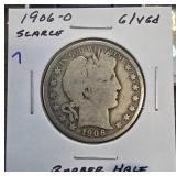 1906-O Barber Half Dollar Coin