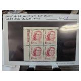 1987 Red Cloud 10Â¢ Stamp Block Mint NH