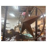 Rustic Metal Star and Horses Wall Decor