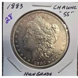 1883 Morgan Silver Dollar in High Grade