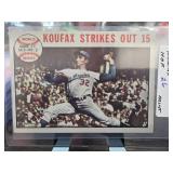 1963 Topps Sandy Koufax World Series Card #136