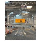 Glass Cake Stand with Dome Cover