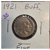 1921 Buffalo Nickel in Fine Condition