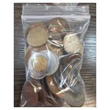 World Coins in a Bag