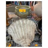 Ceramic Pots with Green Glaze