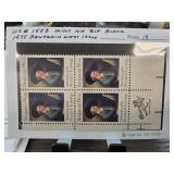 US #1553 1975 Benjamin West Mint Stamp Block