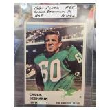 1961 Fleer Chuck Bednarik Card #55
