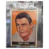 1961 Topps Ron Mix Card #168 Graded Mint+
