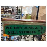 Decorative Metal Wall Sign With Text