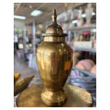 Brass Lidded Vessel with Finial Top
