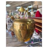 Brass Apple-Shaped Lidded Container
