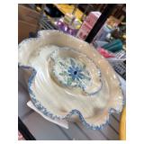Handcrafted Ceramic Dish With Floral Design