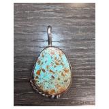 Sterling Silver Turquoise Pendant