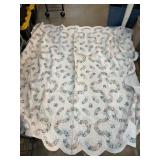 Handmade Patchwork Quilt with Scalloped Edges