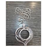 Sterling Silver Pendant Necklace, 9g
