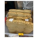 Padded Chair Cushions with Striped Design