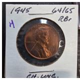 1945 Lincoln Wheat Cent in High Grade