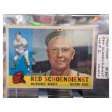 1960 Topps #335 Red Schoendienst Baseball Card