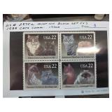 1988 US 2375a Mint Cat Stamp Block Set