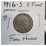 1916-S Buffalo Nickel in Fine Condition