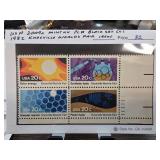1982 Knoxville Worlds Fair Stamp Block