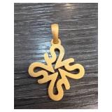 Sterling Silver Abstract Pendant 7.8G