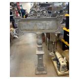Ornate Metal Standing Sign Holder