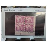 US #1043 Mint Block, 1954 Alamo Issue