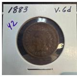 1883 United States Indian Head Cent Coin