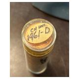 Roll of 1961-D Lincoln Cents in Uncirculated Condi