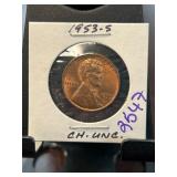 1953-S Lincoln Wheat Cent in Choice Uncirculated