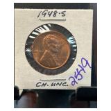 1948-S Lincoln Wheat Cent in Choice UNC