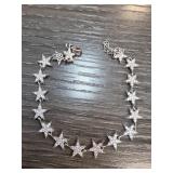 Star-Motif Sterling Silver Bracelet