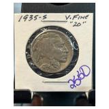 1935-S Buffalo Nickel in Very Fine Condition