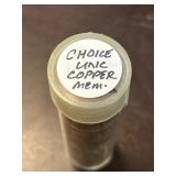 Tube of Choice Uncirculated Copper Memorial Coins