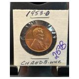 1953-D Lincoln Wheat Cent in Uncirculated Conditio