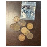 Early US Lincoln Wheat Pennies